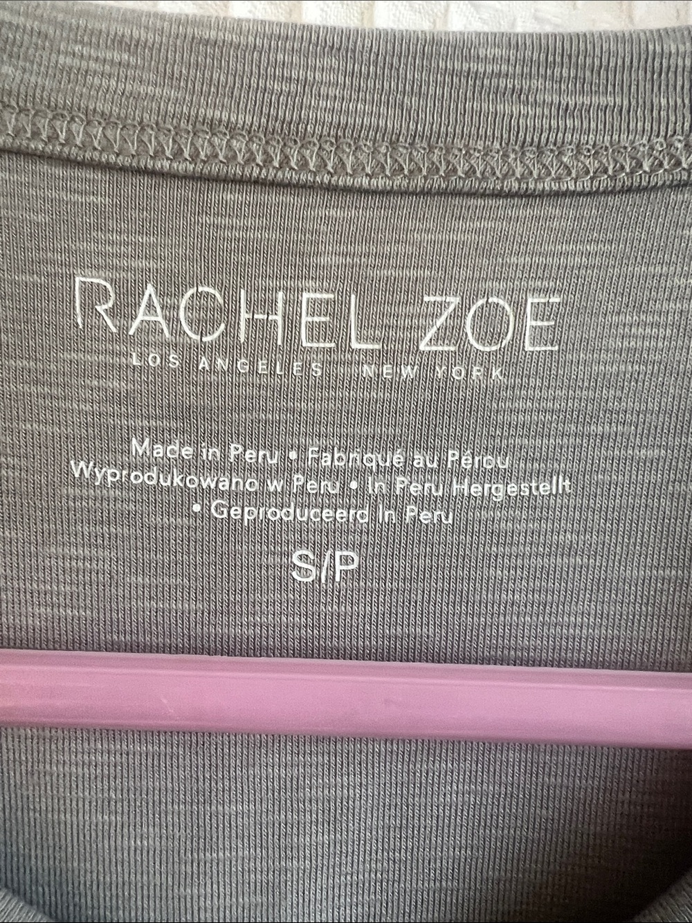 Rachel Zoe Soft Gray Ribbed Tank - Picture 2 of 11